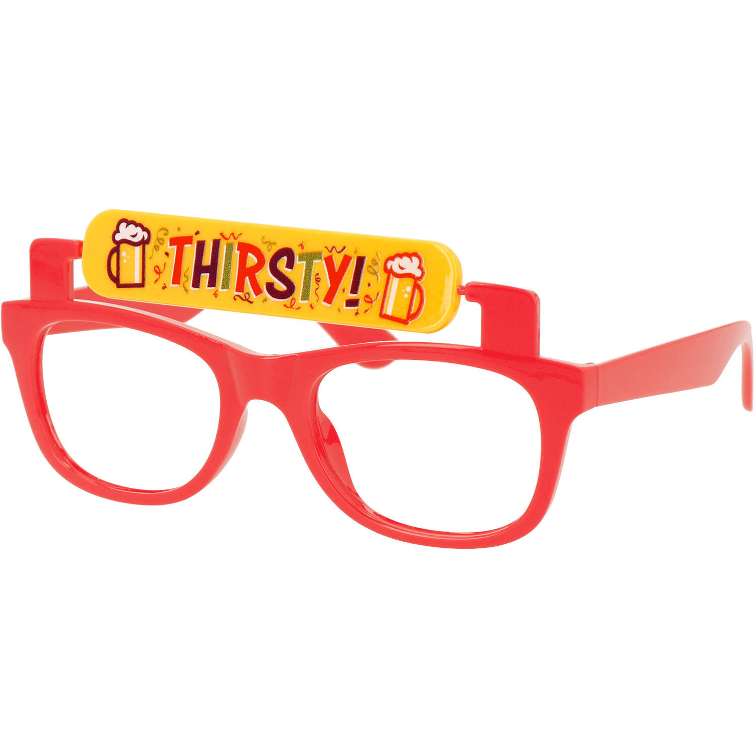 Partybril met Draaisysteem - Cheers en Thirsty - Volwassenen