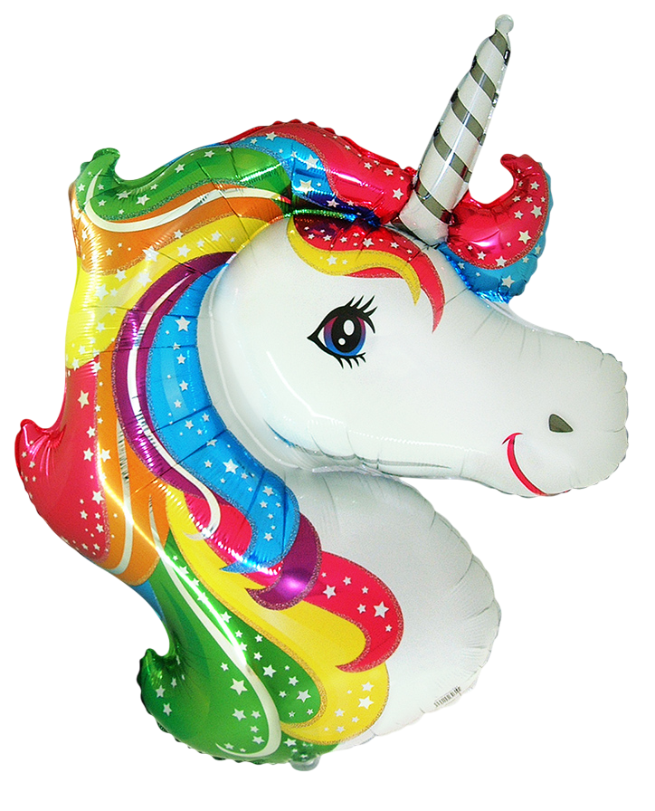 Folieballon - Regenboog Eenhoorn - 101 cm - Helium- en Luchtvulling