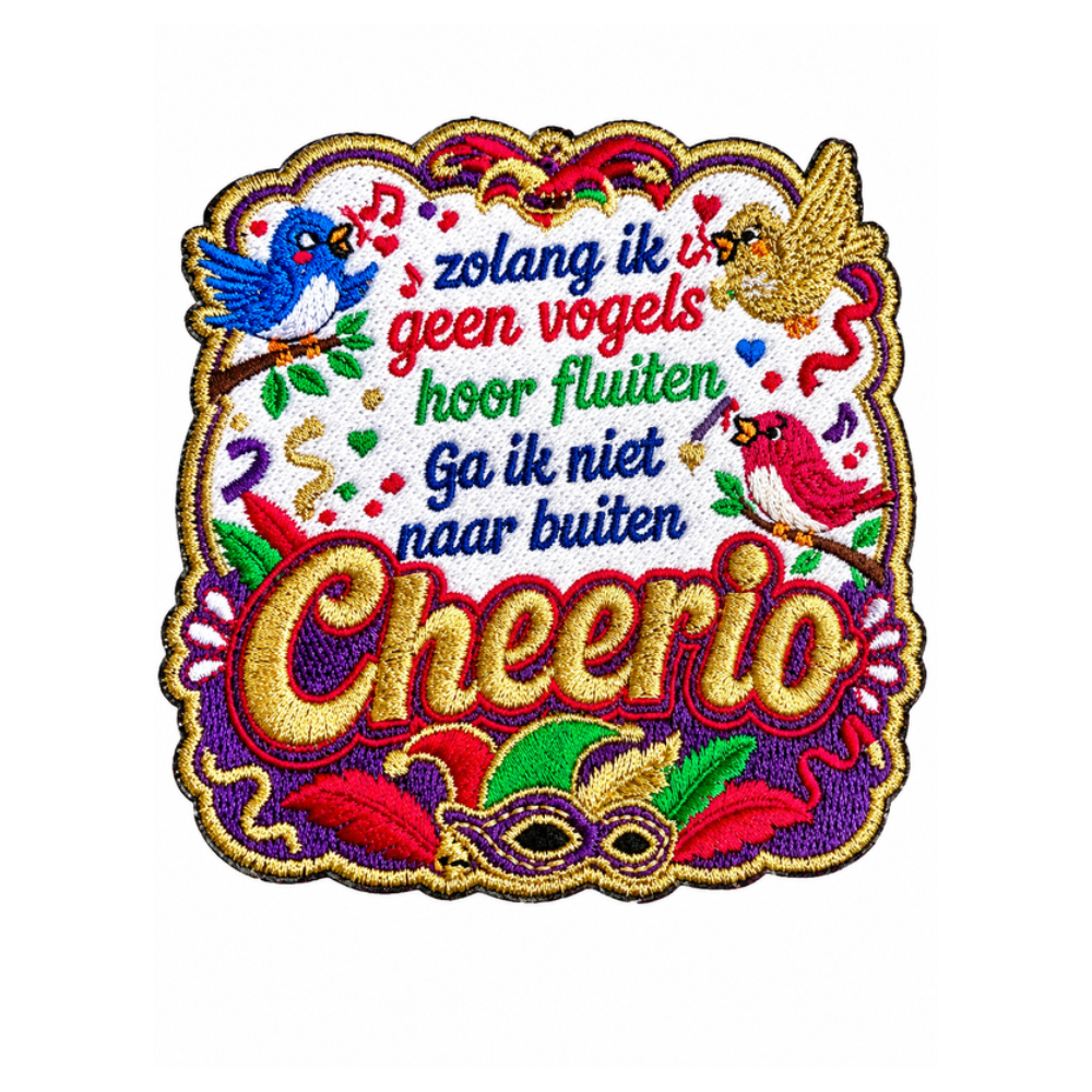 Embleem Huusse - Strijkembleem - Cheerio