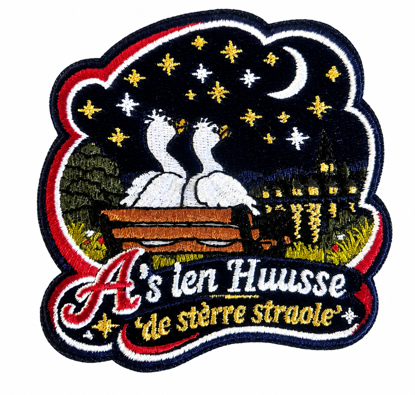 Embleem Huusse - Strijkembleem - De Sterre Straole