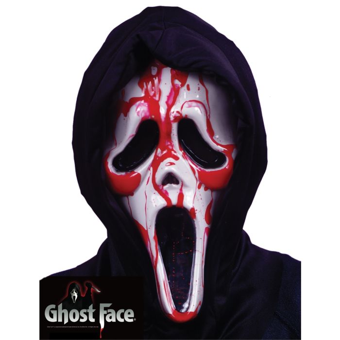 Scream Masker met Kap - Bloedend Ghost Face - Licentie