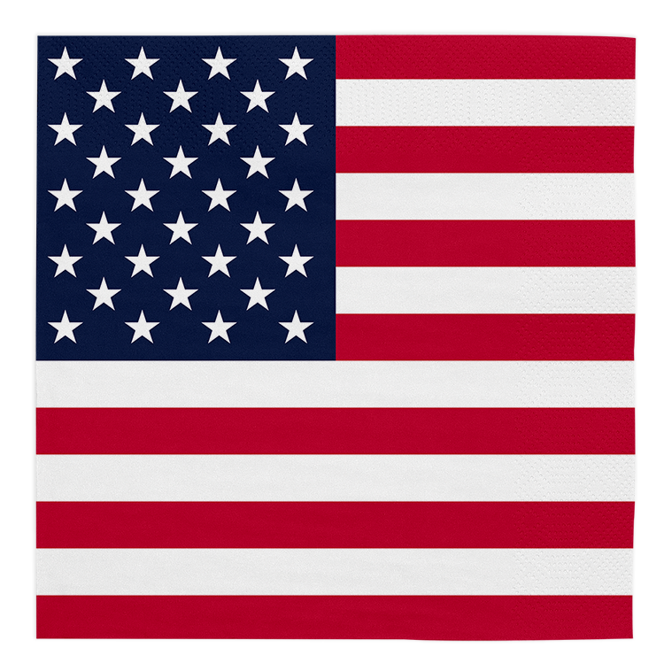 Servetten USA - Amerika - Landen Decoratie - 20 stuks