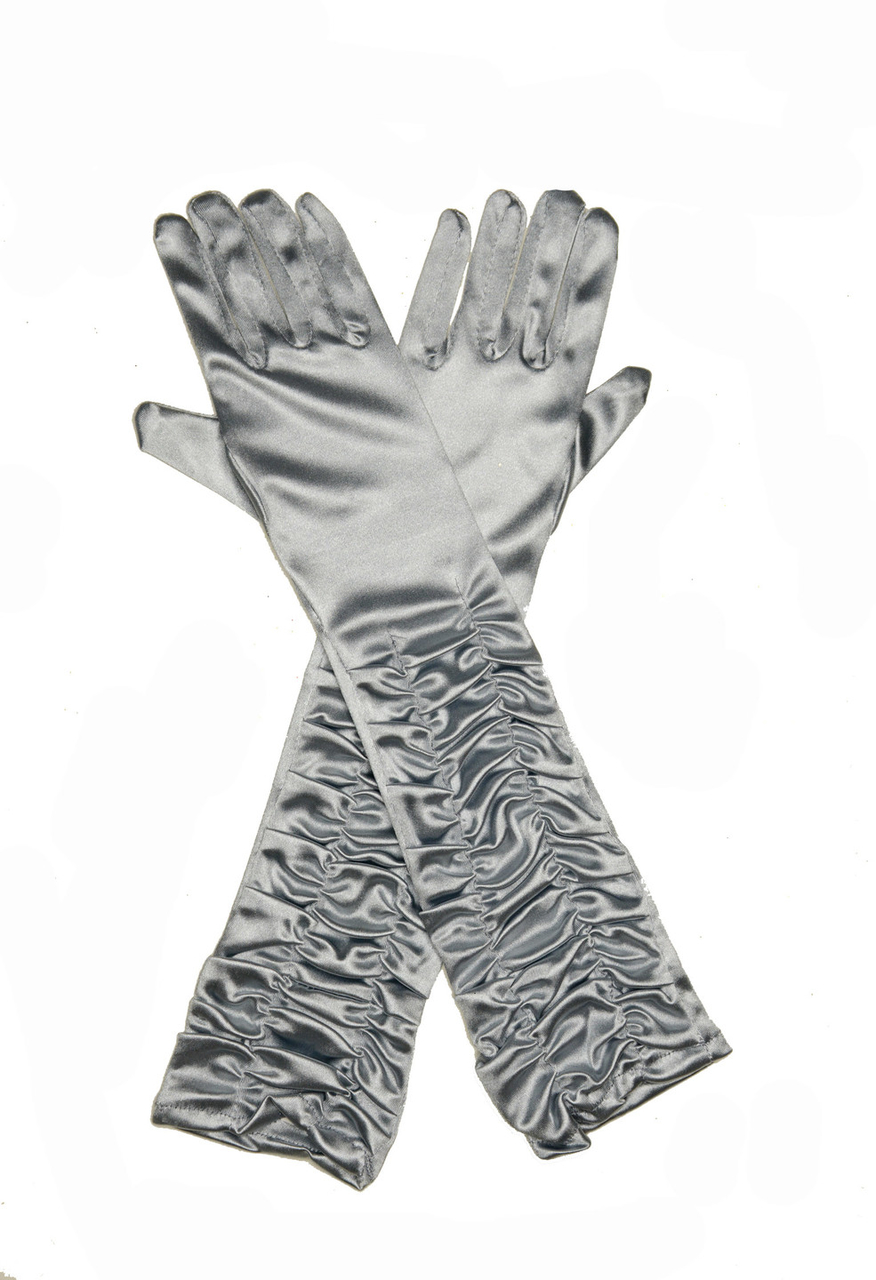 Gala handschoenen zilver