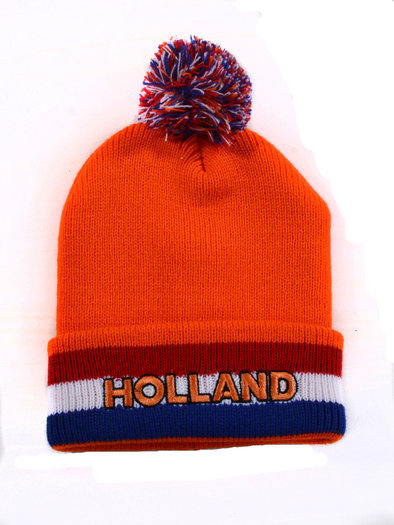 Oranje muts met pluim Holland | Feestartikelenshop.com