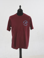 Airborne T-shirt maroon rood met Pegasus