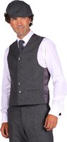 Jaren 20 Gilet Grijs - Roaring Twenties Jasje - Volwassenen Jaren 20 Gilet Grijs - Roaring Twenties Jasje - Volwassenen