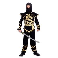 Ninja Kostuum - Samurai Zwart-Goud - Kinderen Ninja Kostuum - Samurai Zwart-Goud - Kinderen