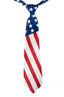 Stropdas Landen - Amerika - Satijn - Verstelbaar