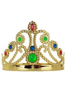 Diadeem Prinsessen - Tiara Goud Steentjes - Verstelbaar
