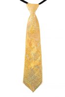  Stropdas Goud - Glitter Hologram - Satijn - Verstelbaar