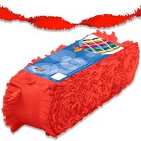 Crêpe Slinger Papier - Rood - 24 Meter - Brandvertragend