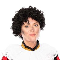 Pieten Pruik Jack - Kanekalon TV-model - Zwart - Volwassenen