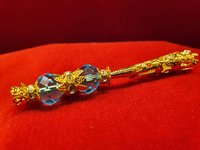 Plumas verenpunt DUO Goud-aquablauw