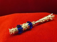 Plumas verenpunt DUO Zilver-donkerblauw