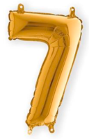 Folieballon Cijfer Luchtvulling - Goud - Cijfer 7 - 35 cm Folieballon Cijfer Luchtvulling - Goud - Cijfer 7 - 35 cm