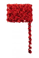 Paillettenband Golvend Decoratie - Rood - 3 meter