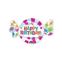 Folieballon Snoep Happy Birthday XL Folieballon Snoep Happy Birthday XL