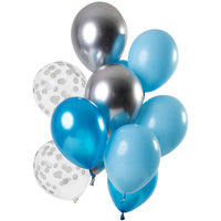 Ballonnen set Aquamarine 12 stuks Ballonnen set Aquamarine 12 stuks