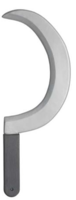 Sikkel plastic 35 cm