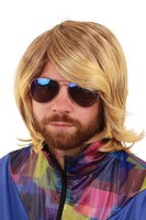 Heren Pruik Mario - Blond - Jaren 80 Foute Party - Volwassenen Heren Pruik Mario - Blond - Jaren 80 Foute Party - Volwassenen