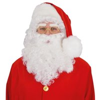 Kerstman Pruik - Baard en Wenkbrauwen