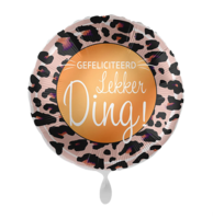 Folieballon - Gefeliciteerd Lekker Ding - 45 cm - Helium- en Luchtvulling  Folieballon - Gefeliciteerd Lekker Ding - 45 cm - Helium- en Luchtvulling