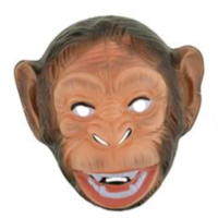Dieren Masker - Aap - Plastic - Volwassenen