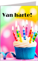 Verjaardagskaart Van Harte - XL Kaart Verjaardagskaart Van Harte - XL Kaart