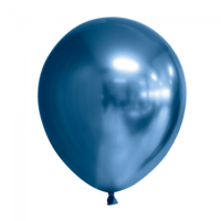 Chrome Ballonnen - Blauw - 30 cm - 10 stuks Chrome Ballonnen - Blauw - 30 cm - 10 stuks