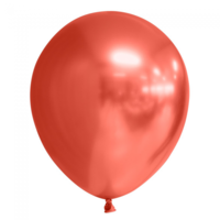 Chrome Ballonnen - Rood - 30 cm - 10 stuks Chrome Ballonnen - Rood - 30 cm - 10 stuks