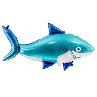 Folieballon - Haai - 92 cm - Helium- en Luchtvulling Folieballon - Haai - 92 cm - Helium- en Luchtvulling