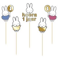 Nijntje Taart Decoratie - Verjaardag - 1 jaar Nijntje Taart Decoratie - Verjaardag - 1 jaar