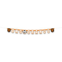 Letterslinger KNVB Ons oranje 160 cm Letterslinger KNVB Ons oranje 160 cm