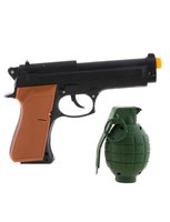 Pistool en Handgranaat - Politie Set
