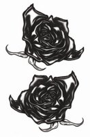 Plak Tattoo - Goth Black Roses
