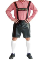 Oktoberfest lederhosen zwart Skai Oktoberfest lederhosen zwart Skai