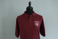 Airborne - Polo Maroon Rood Met Pegasus Patch - Volwassenen