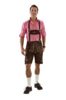 Oktoberfest Lederhosen - Seppi Bruin Wildleder - Kort Model Oktoberfest Lederhosen - Seppi Bruin Wildleder - Kort Model