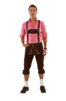 Oktoberfest Lederhosen - Ulrich Donkerbruin Wildleder - Knielengte Oktoberfest Lederhosen - Ulrich Donkerbruin Wildleder - Knielengte