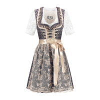 Dirndl Jurkje - Blauw-Crème - Deluxe Star Collection - Dames