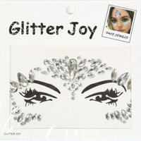 Gezicht Steentjes - Face en Body Jewels - Zilver - nr 6