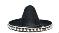Sombrero Mexico - Zwart - Mexicaanse Hoed - Volwassenen