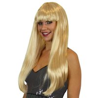 Damespruik - Lang Stijl Haar - Pony Blond Damespruik - Lang Stijl Haar - Pony Blond