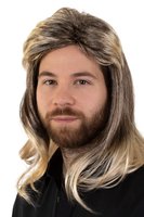 Heren Pruik Johny - Blond Gemeleerd - Volwassenen Heren Pruik Johny - Blond Gemeleerd - Volwassenen