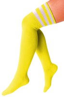 Sokken Gestreept - Lieskousen - Geel-Wit