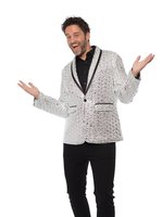 Zilveren Colbert - Foute Party Blazer - Heren Zilveren Colbert - Foute Party Blazer - Heren