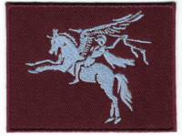 Airborne - Patch Pegasus Rechthoek - 8 cm