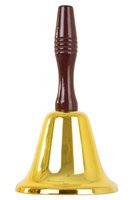 Kerstman Bel Middelgroot Goud - 18 cm