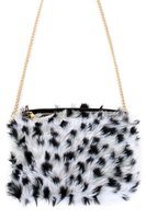 Tas Dalmatiërprint - Dierenprint Pluche met Rits - Handtas