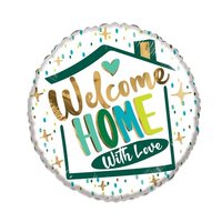 Folieballon Helium - Welcome Home - Welkom Thuis - 46 cm  Folieballon Helium - Welcome Home - Welkom Thuis - 46 cm